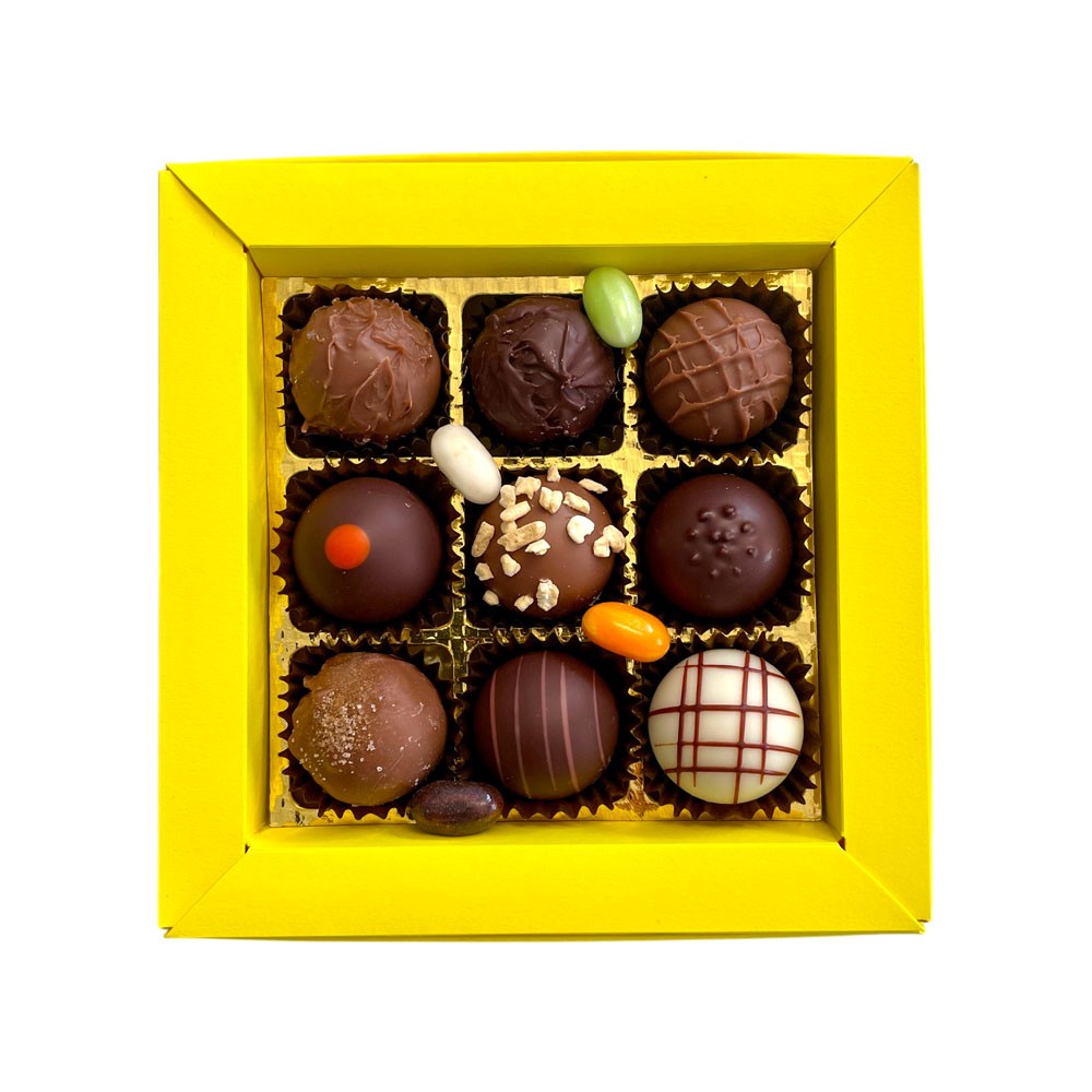 Coffret de Pâques Truffes Jaunes 108g