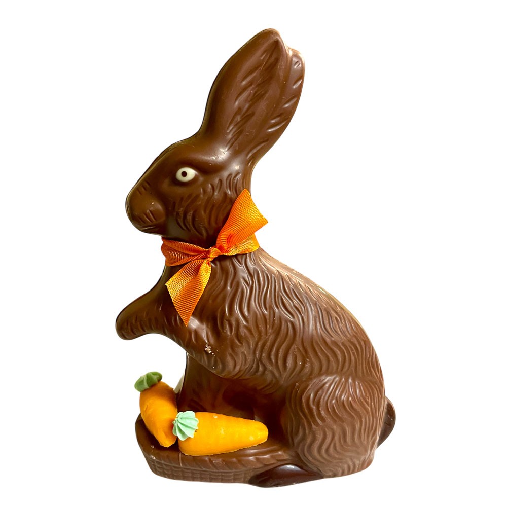 Osterhase Korb 180g hell & dunkel