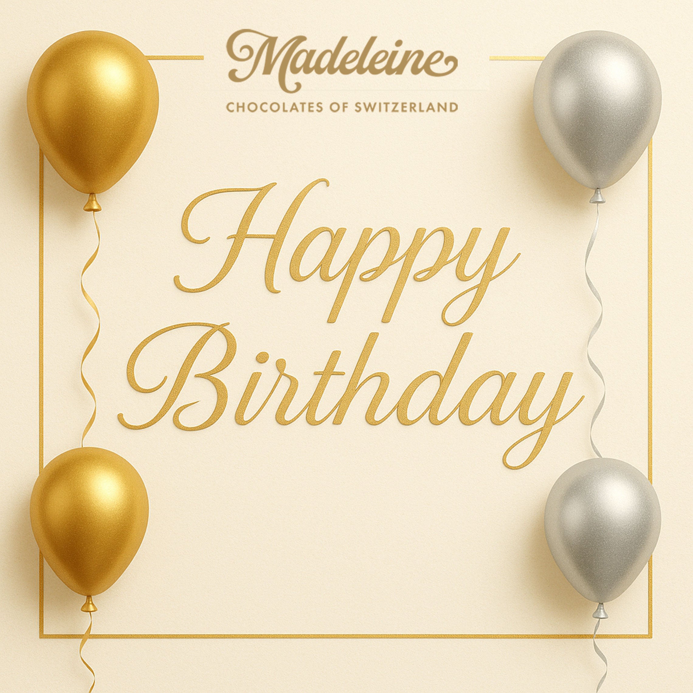 My truffles with greeting template