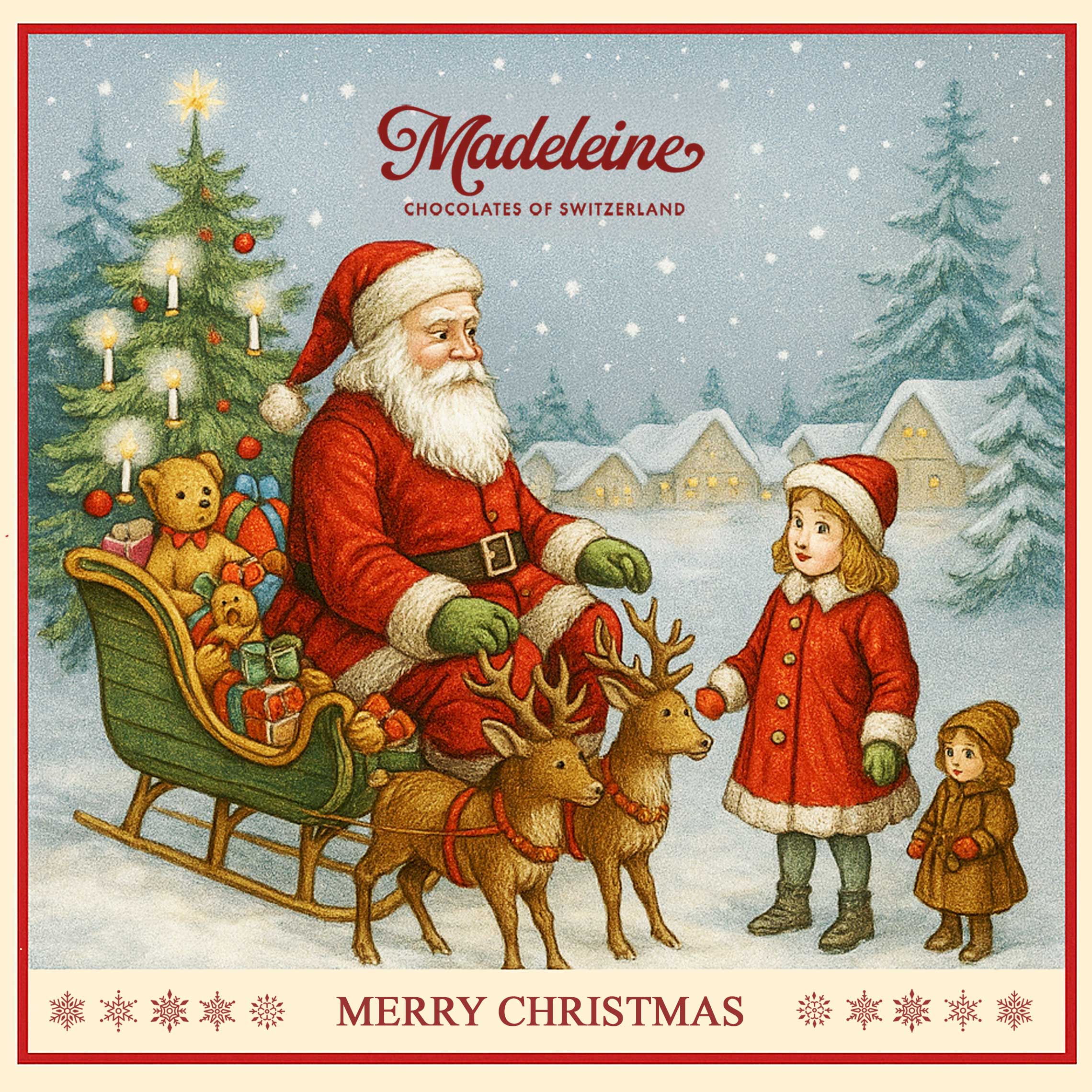 My truffles with greeting template