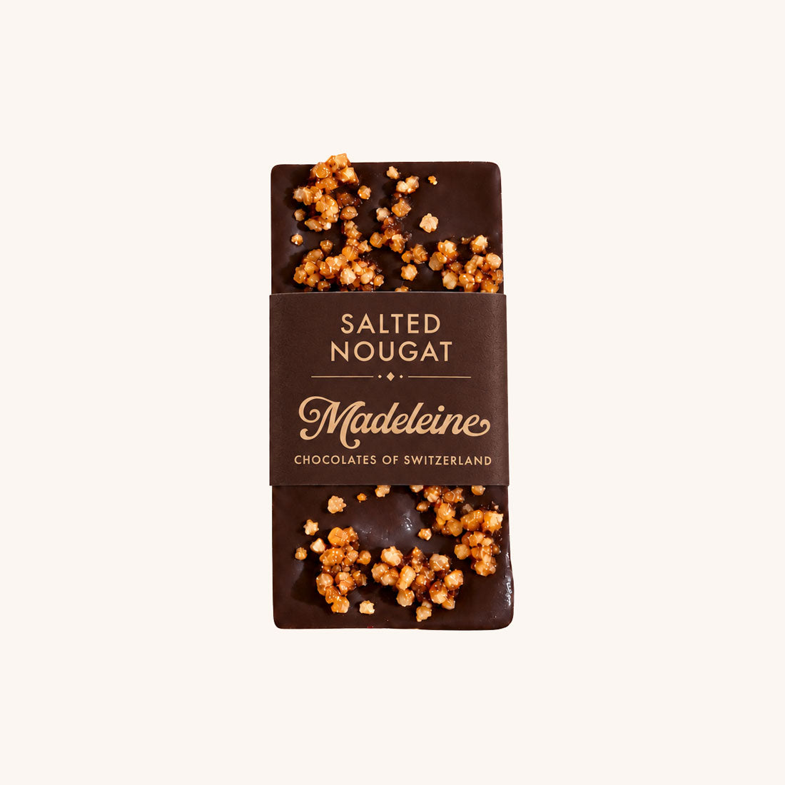 Mini Schokoladentafel Nougat Krokant 25g dunkel