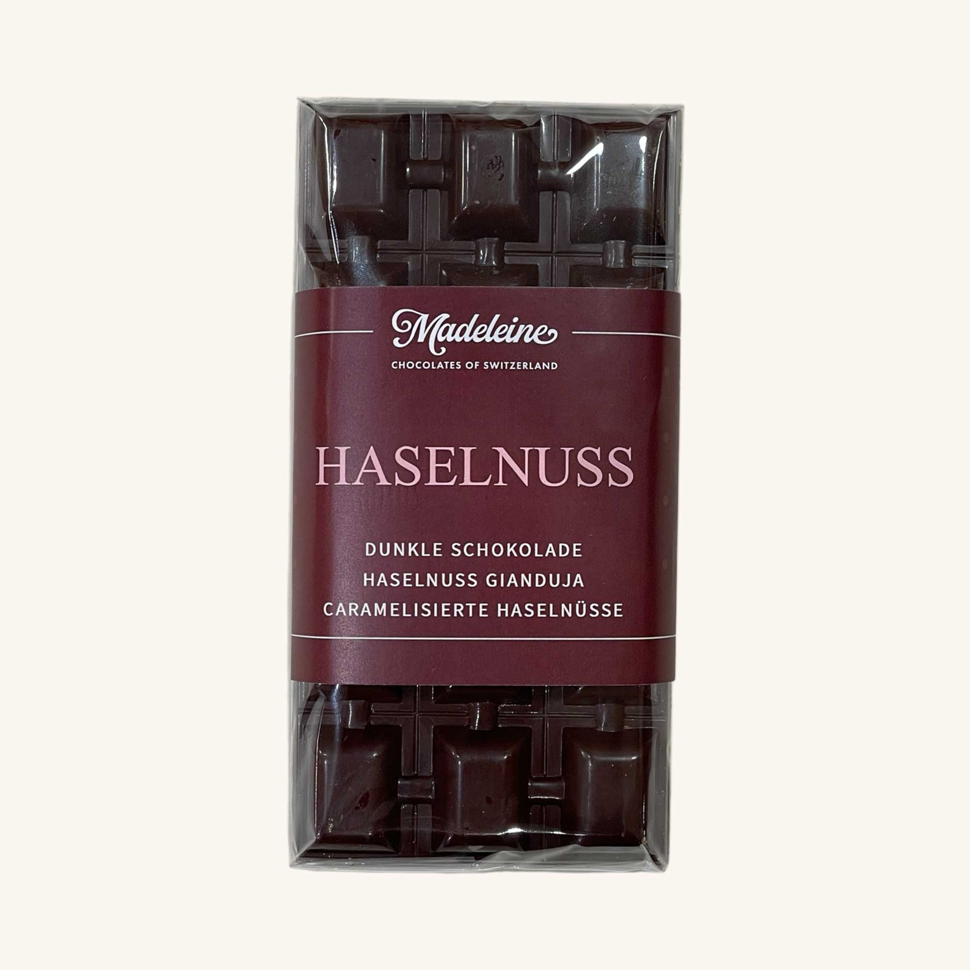 Schokoladentafel Haselnuss Dunkel 100g (63% Kakao)