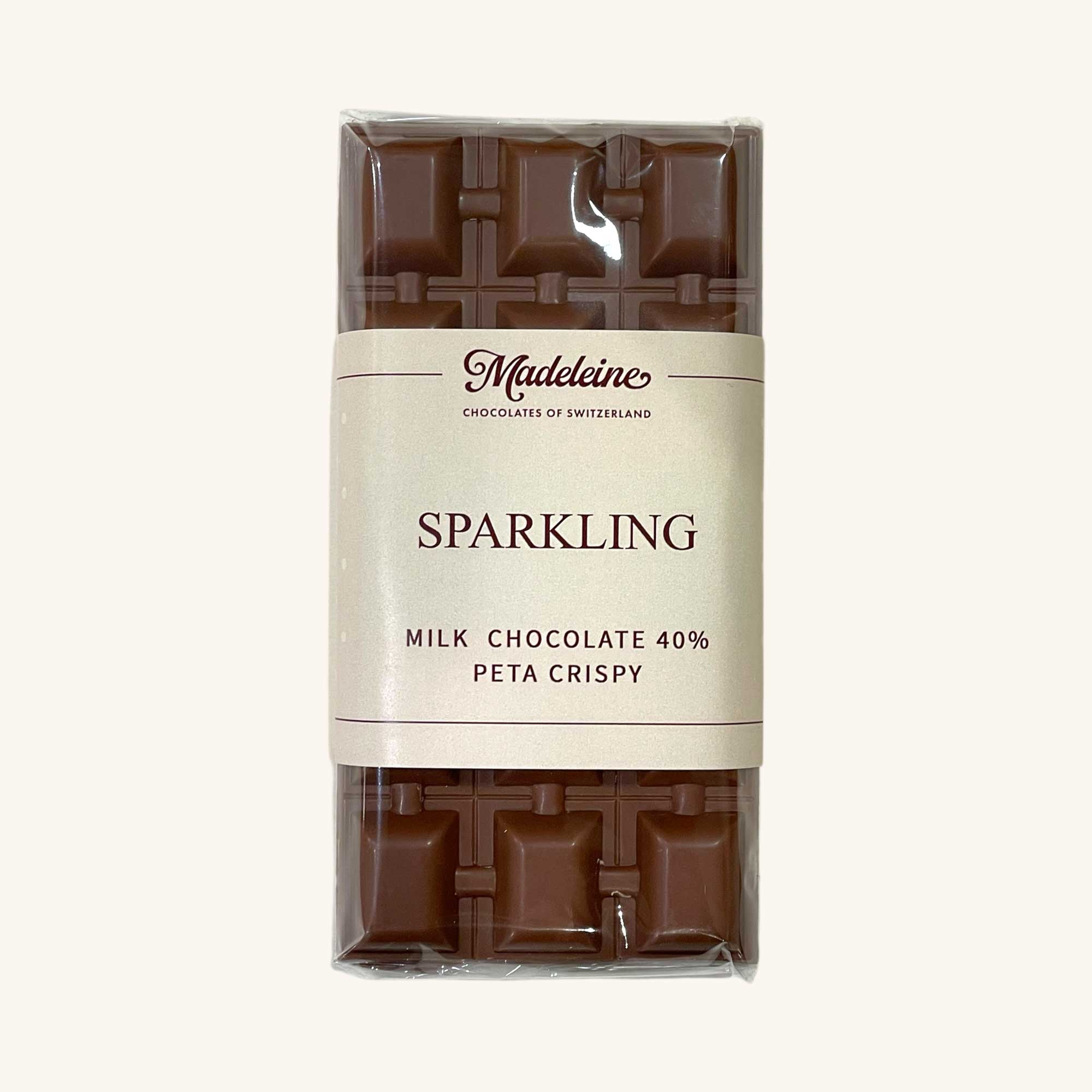 Schokoladentafel Sparkling Milch 100g (41% Kakao)