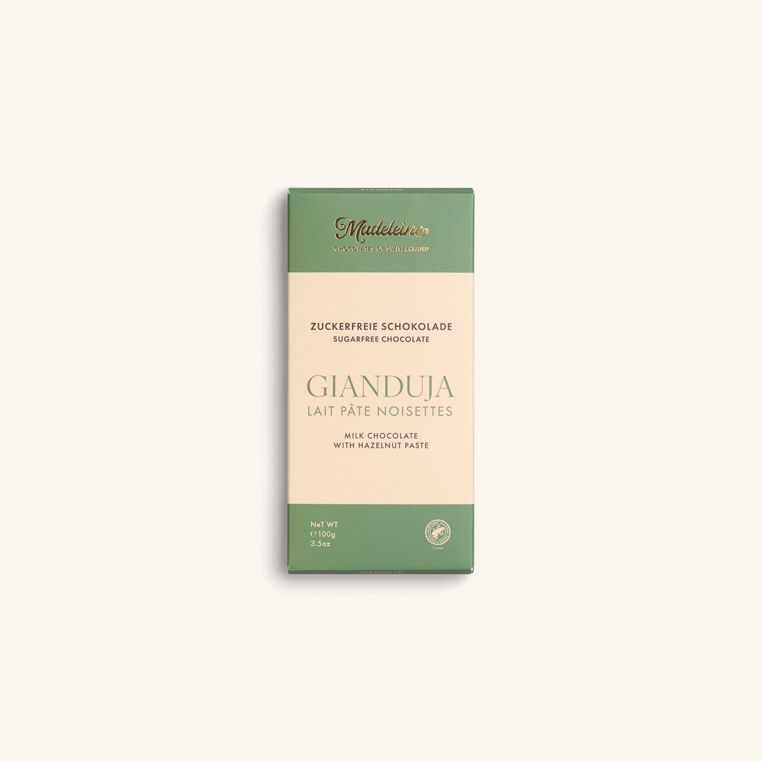 Sugar-free milk chocolate with Gianduja 100g