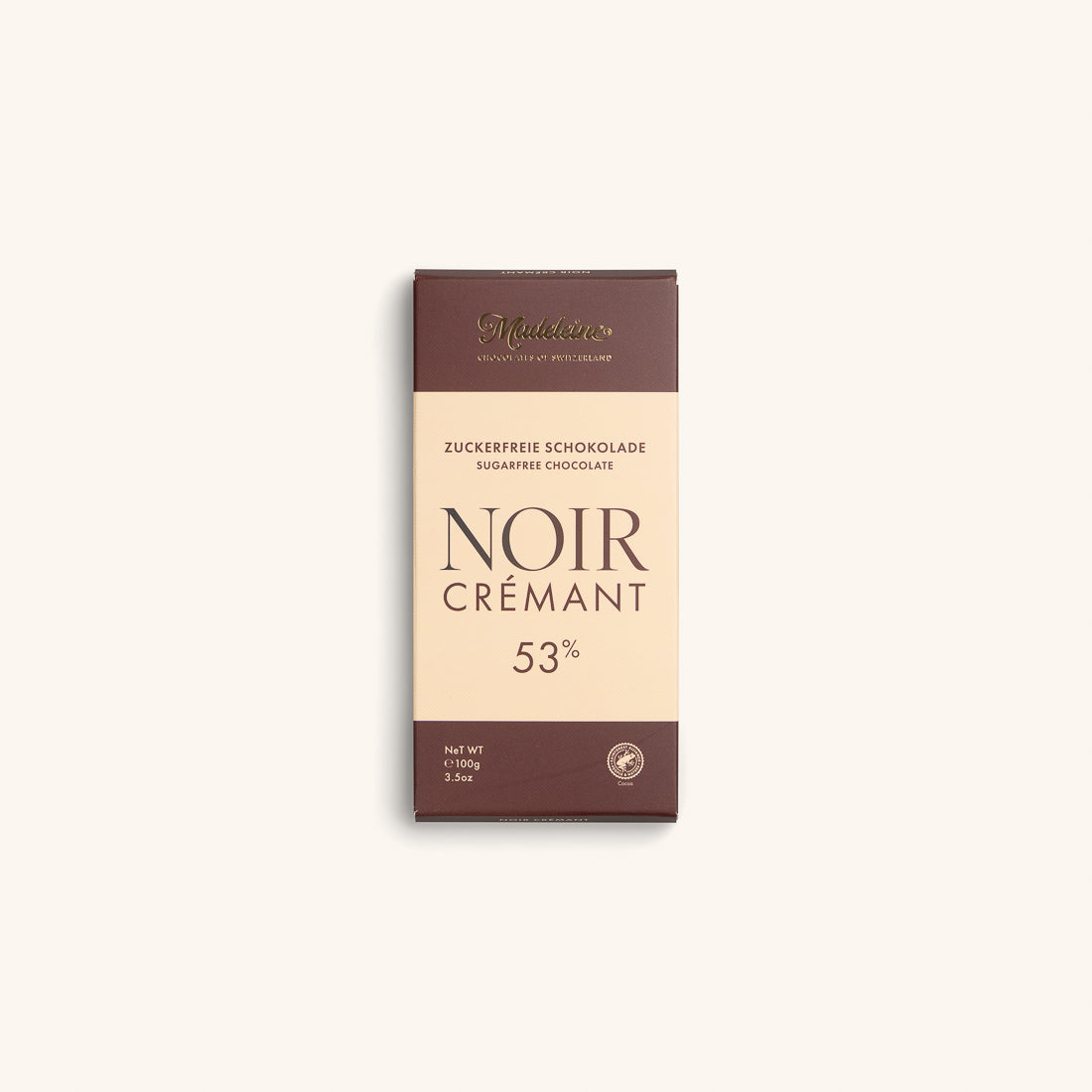 Sugar-free dark chocolate 100g 53%