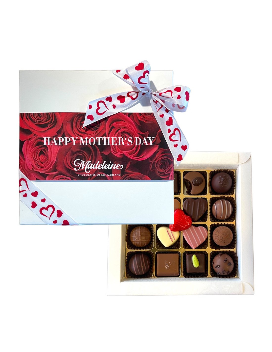Boîte pralinés mixte fête des mères 200g Boîte pralinés mixte fête des mères 200g