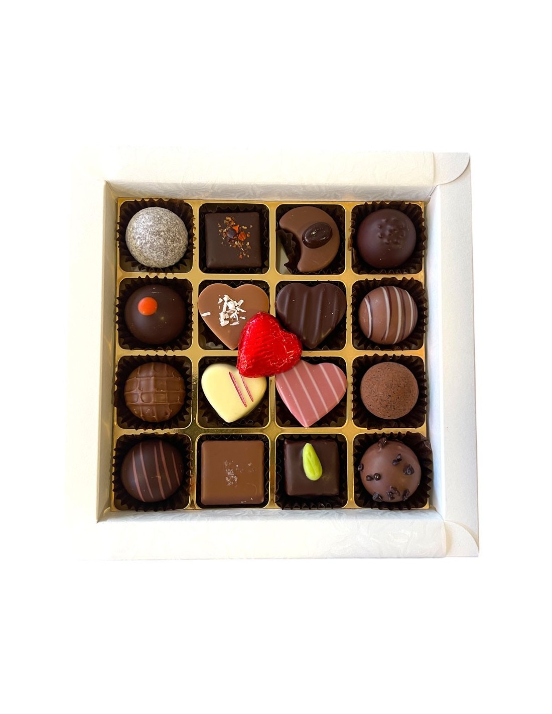 Boîte pralinés mixte fête des mères 200g Boîte pralinés mixte fête des mères 200g