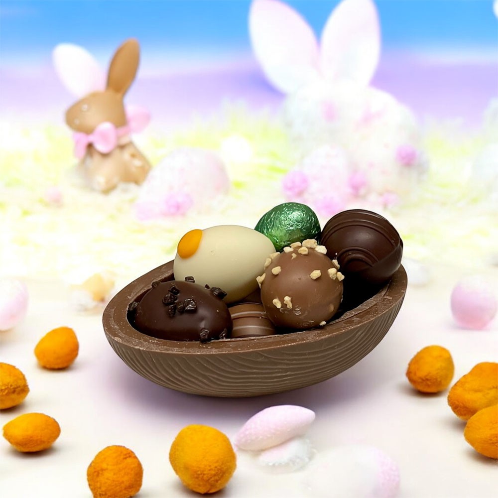Osterei mit Pralinen