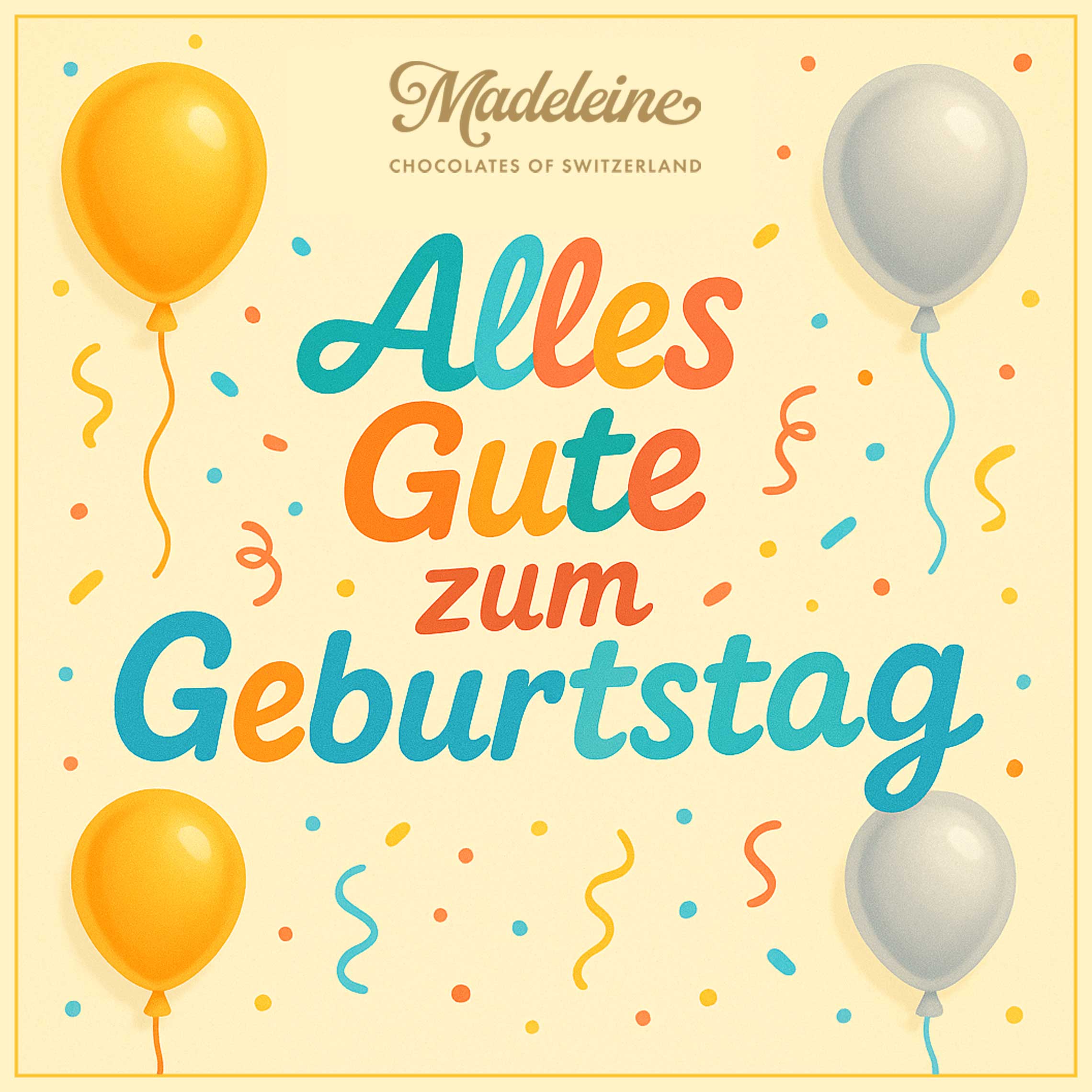 My truffles with greeting template