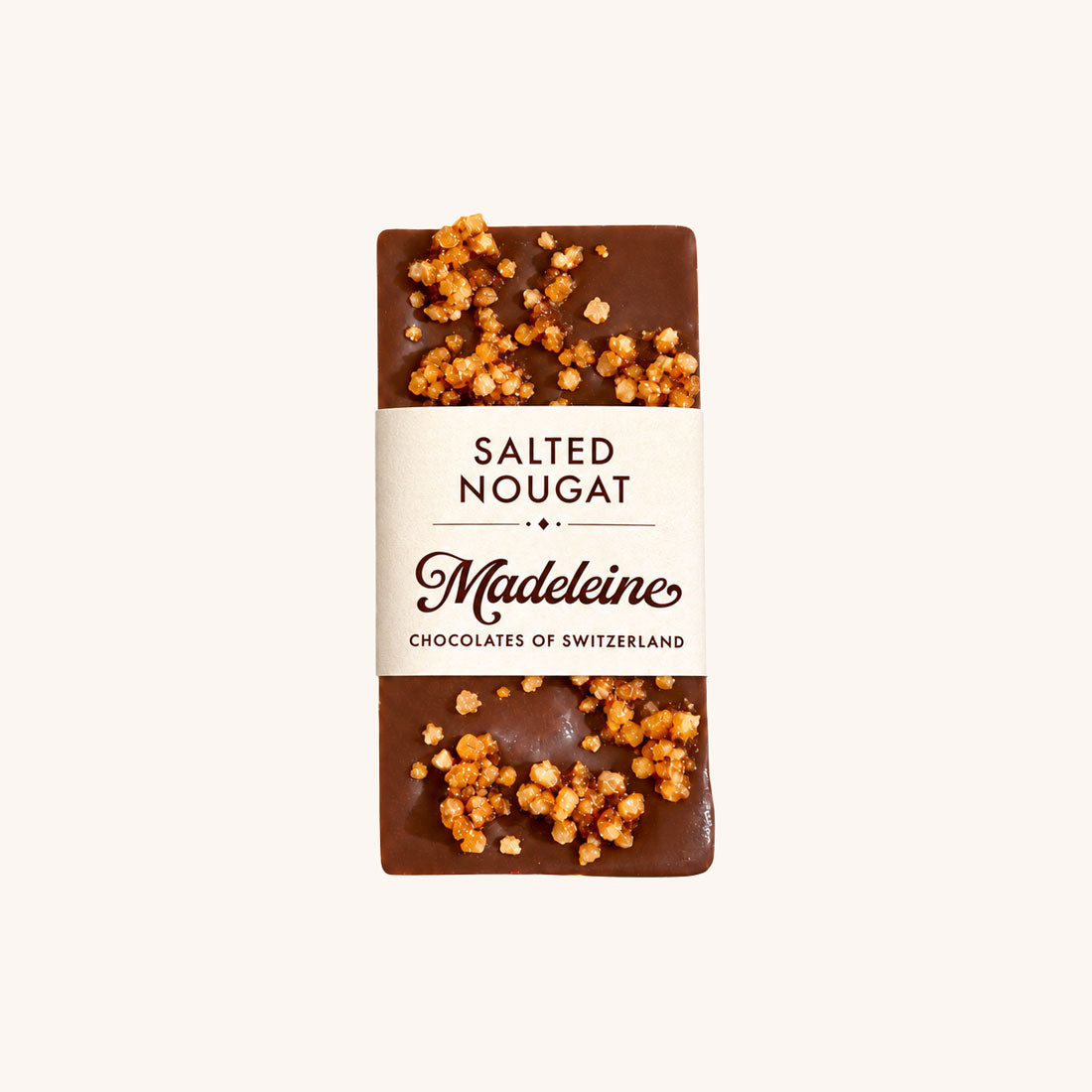 Mini Schokoladentafel Nougat Krokant 25g hell