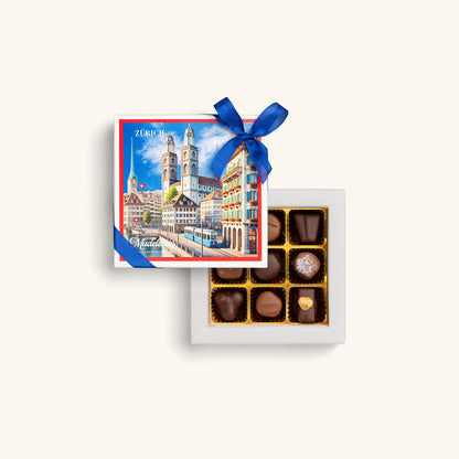 Zurich Grossmünster with alcohol