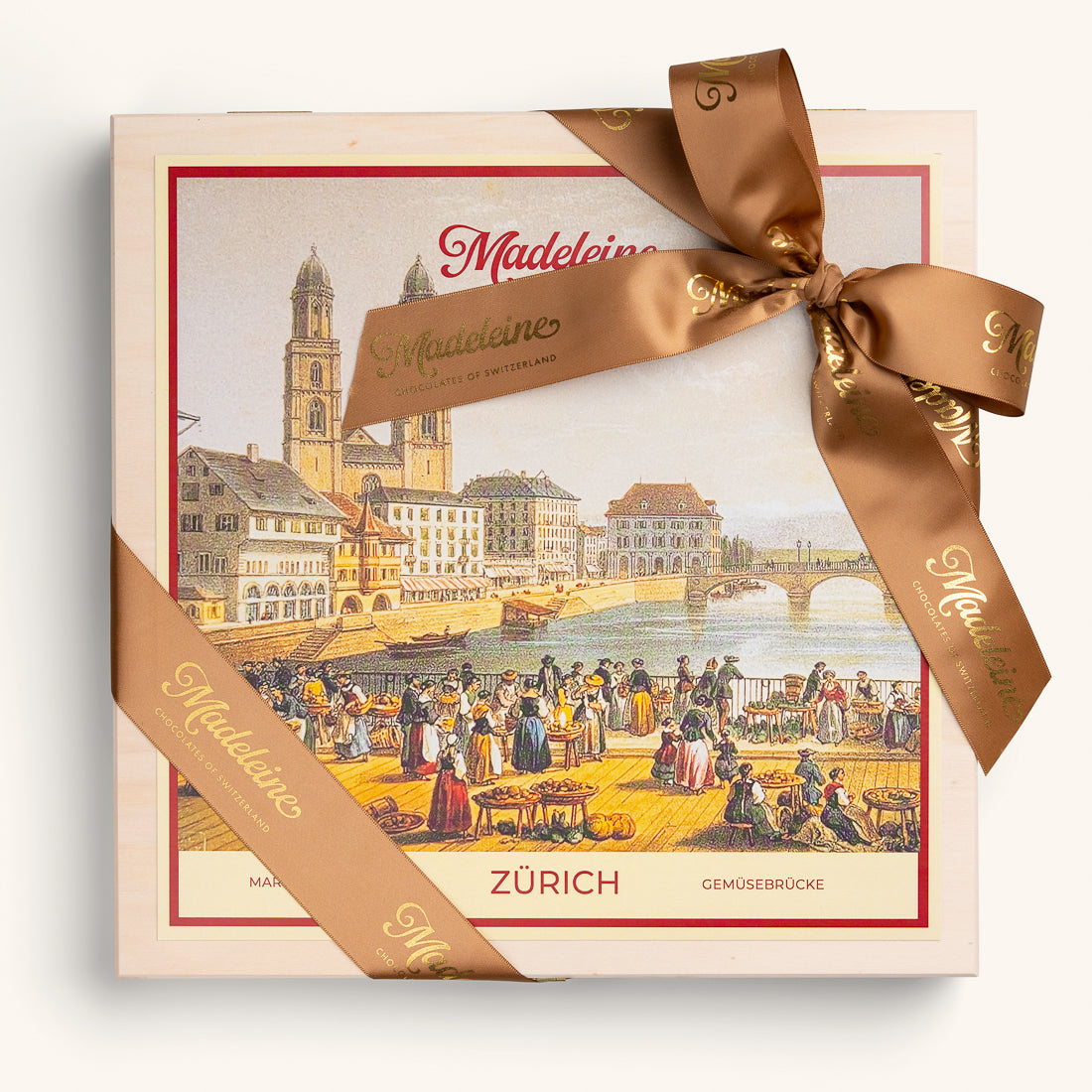 Zurich Town Hall Bridge, 64 pieces in a wooden box